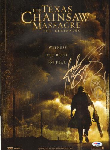 Andrew Bryniarski Signed Texas Chainsaw Massacre The Beginning 11x17 Poster PSA