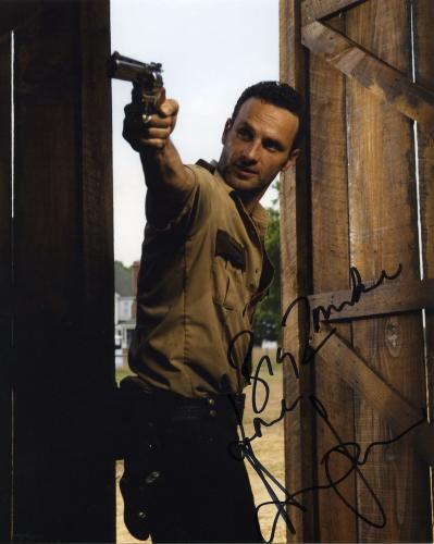 Andrew Lincoln The Walking Dead Signed Autographed Color Photo Wow!!