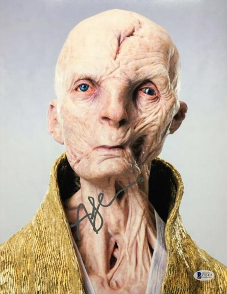 Andy Serkis Signed 'Star Wars' 11x14 Photo *Snoke BAS C82423