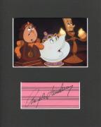 Angela Lansbury Beauty and the Beast Mrs. Potts Signed Autograph Photo Display