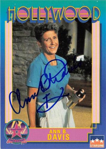 Ann B Davis autographed trading Card (Alice Brady Bunch) 1991 Hollywood Walk of Fame #103