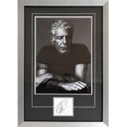 Anthony Bourdain Full-Size Poster Deluxe Framed with Autograph – JSA