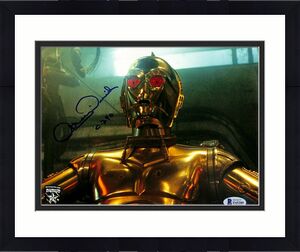 ANTHONY DANIELS Signed STAR WARS "C3-P0" 8x10 Photo OFFICIAL PIX & Beckett BAS