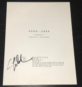 Anton Yelchin Signed Autograph Rare Star Trek Complete Movie Script With Coa