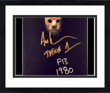 Ari Lehman "Jason 1 F13 1980" signed Friday the 13th 8x10 photo ~Beckett BAS COA