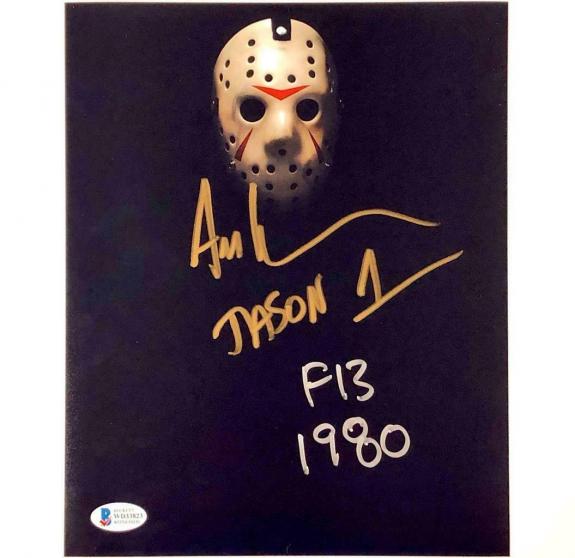 Ari Lehman "Jason 1 F13 1980" signed Friday the 13th 8x10 photo ~Beckett BAS COA