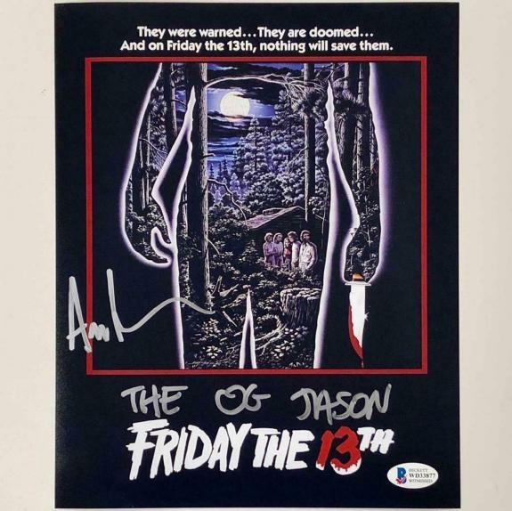 Ari Lehman "The OG Jason" signed Friday the 13th 8x10 photo BAS COA Beckett