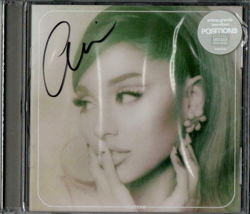 Ariana Grande Signed Autograph Positions Cd Booklet - Very ...