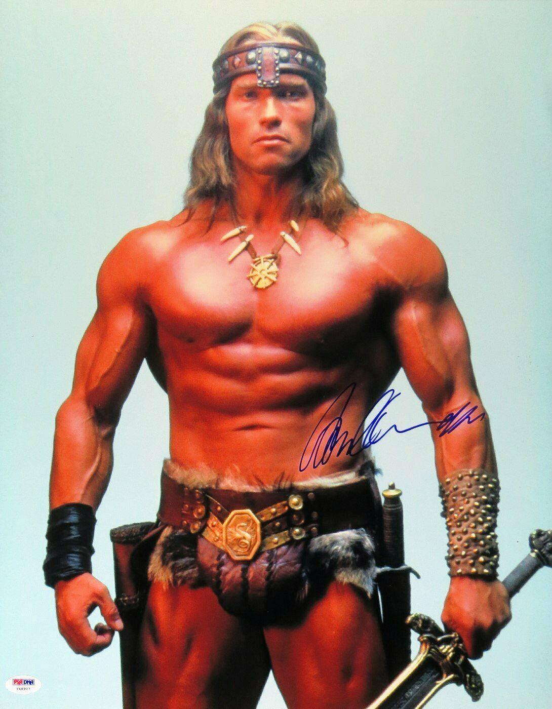 Arnold Schwarzenegger Autographed 16X20 Photo Conan the ...