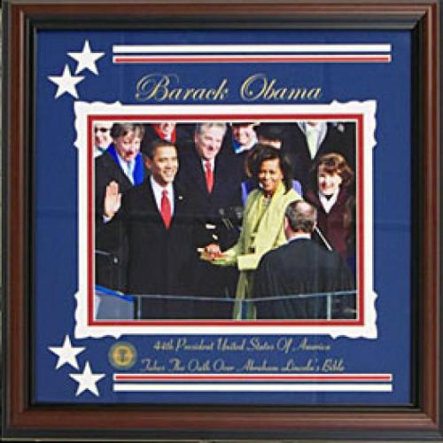 Barack Obama Unautographed 8x10 Framed Photo