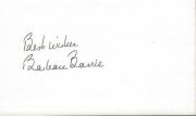Barbara Barrie Signed 3x5 Index Card Suddenly Susan