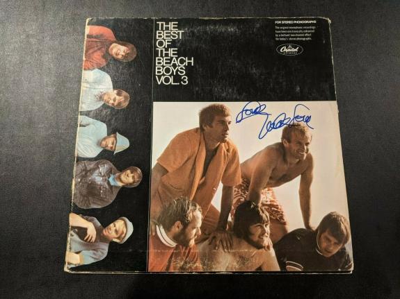 BEACH BOYS MIKE LOVE signed autographed BEST OF..VOL.3 LP RECORD BECKETT COA BAS