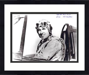 Ben Amsden Signed Vintage Wwii B W 8x10 Photo Hellcat Ace Pilot Vf 22 Cowpens Jsa Ii