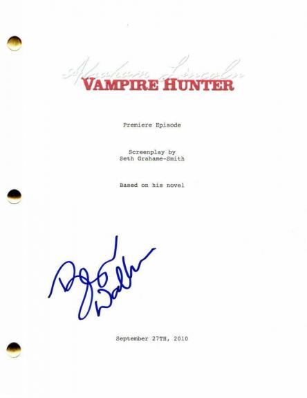 Benjamin Walker Signed Autograph - Abraham Lincoln Vampire Hunter Movie Script