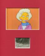 Betty White Golden Girls The Simpsons Rare Signed Autograph Photo Display JSA