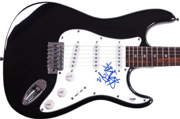 Blink 182 Travis Barker Autographed Signed Guitar UACC RD AFTAL PSA