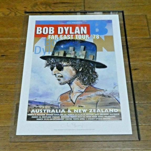 Bob Dylan Far East Tour '78 Rock Poster Frame Size 20" x 28