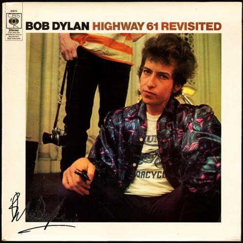 Bob Dylan Highway 61 Revisited Facsimile Signed Album LP Vinyl Record