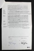 Bob Dylan Signed 1972 2 Pg "Writings & Drawings" Publishing Contract BAS #A06740