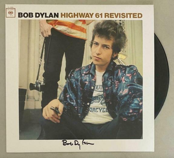 Bob Dylan Signed Autograph Album Vinyl Record Highway 61 Revisited J. Rosen Real