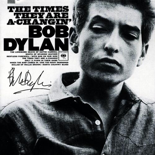 Bob Dylan The Times They are A-Changin Facsimile Signed Album LP Vinyl Record