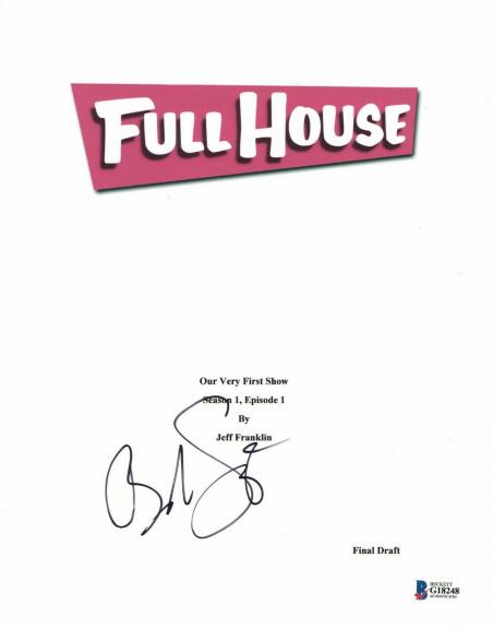 'bob Saget'  Autograph  'full House'  Signed Tv Script Bas Beckett Coa 1