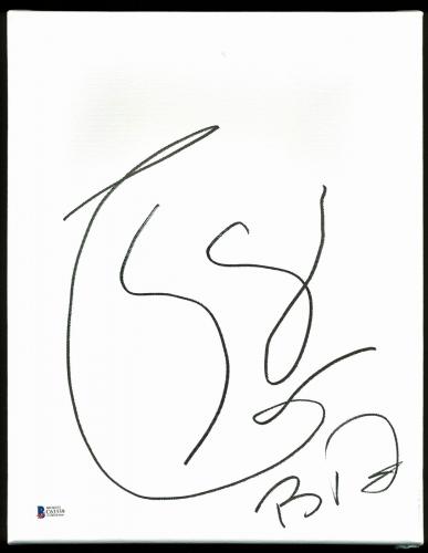 Boyd Tinsley Dave Matthews Band Signed 11x14 Symbol Canvas Sketch BAS C63339