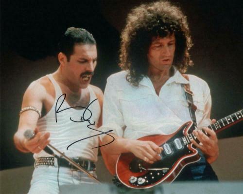 Brian May Signed Autograph 8x10 Photo - Queen Image W/ Freddie Mercury Rare Acoa