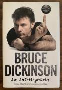 Bruce Dickinson Iron Maiden Signed Autographed Button HB Book Beckett Certified