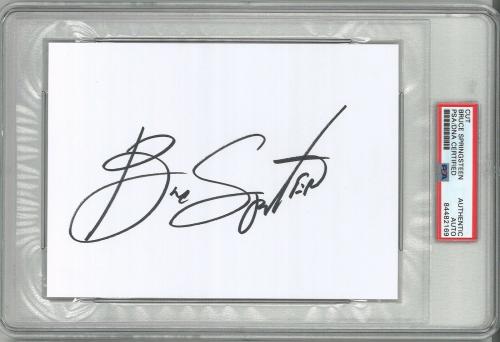 Bruce Springsteen Signed Cut Signature Psa Dna 84482169 Large Bold Signature