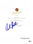 Carlos Valdes Signed The Flash Pilot Script Beckett Bas Autograph Auto
