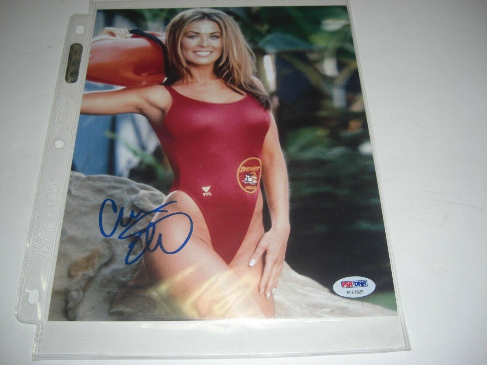 Carmen Electra Baywatch Actress Sexy Psa Dna Sticker Only Signed 8x10 Photo