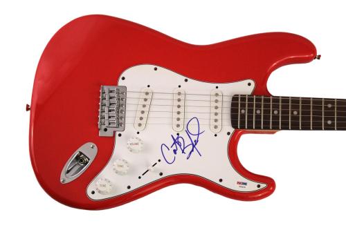 Carter Beauford Signed Autograph R Fender Electric Guitar Dave Matthews Band Psa