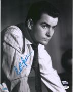 Charlie Sheen Wall Street Autographed 11" x 14" Photograph - JSA