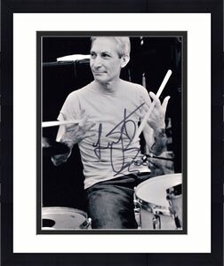 CHARLIE WATTS HAND SIGNED 8x10 PHOTO      ROLLING STONES DRUMMER     JSA