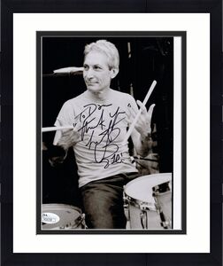 CHARLIE WATTS HAND SIGNED 8x10 PHOTO     THE ROLLING STONES     TO DAN    JSA