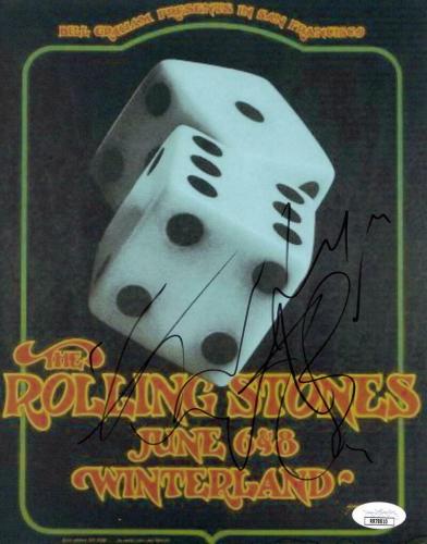 Charlie Watts Signed Autograph 8x10 Tour Poster Photo The Rolling Stones W/ Jsa