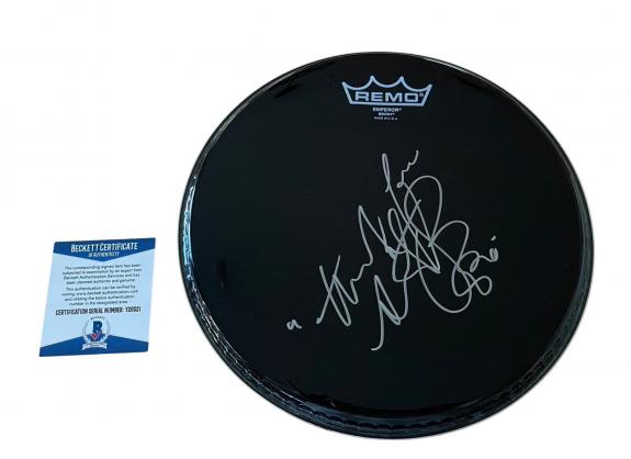 Charlie Watts Signed Autograph "the Rolling Stones" Drumhead Beckett Bas Coa 2