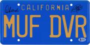 Cheech Marin & Tommy Chong Autographed California License Plate - BAS