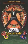 Chevy Chase Autographed 12"x 17" National Lampoon's Vegas Vaction Movie Poster - BAS COA
