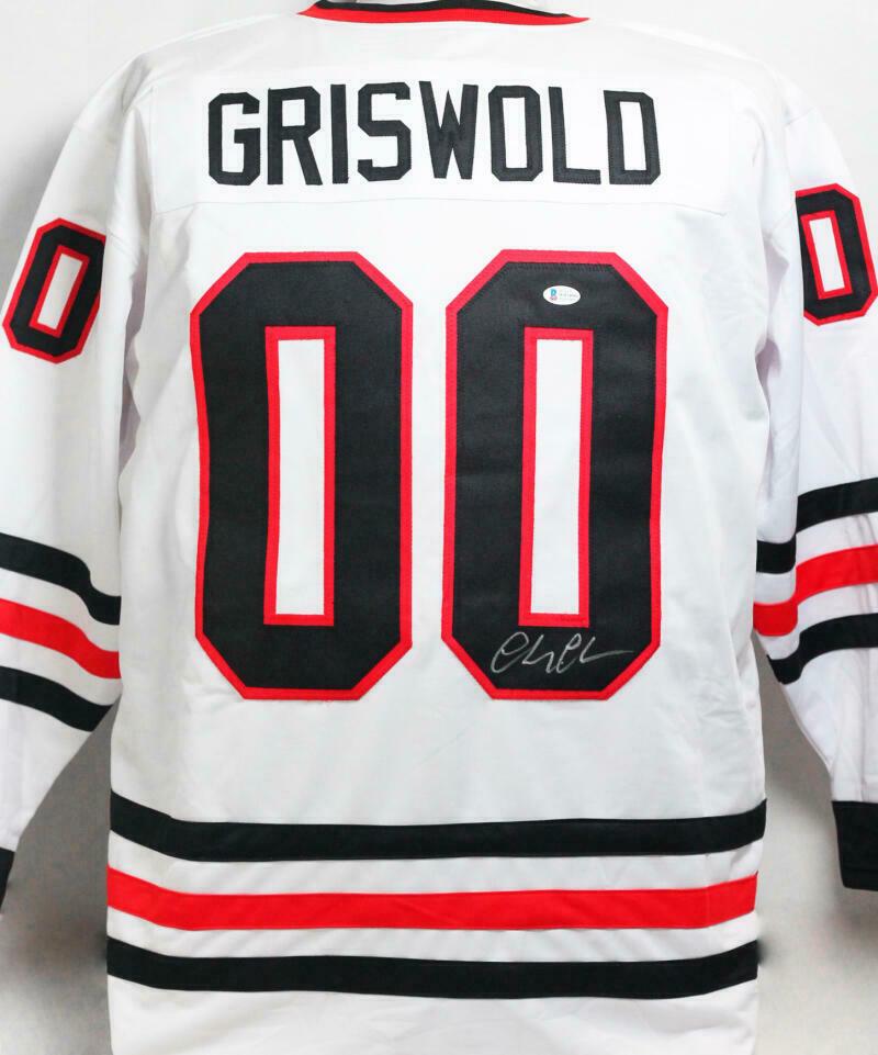 Chevy Chase Autographed White Christmas 'Griswold' Santa Jersey