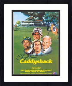 Chevy Chase Caddyshack Autographed 11" x 14" Movie Poster