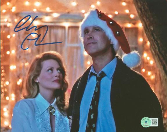 Chevy Chase Christmas Vacation Signed 8x10 Photo BAS Witness #WV88369