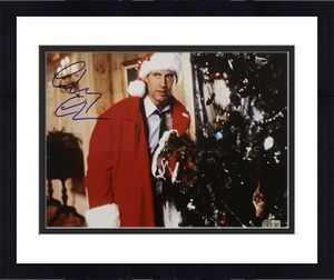 Chevy Chase Signed Christmas Vacation 11x14 Photo Clark Griswold BAS 34701