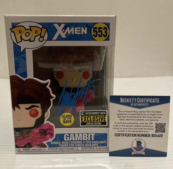 Chris Claremont Signed Autographed Gambit Exclusive X-Men Funko Pop Beckett COA3