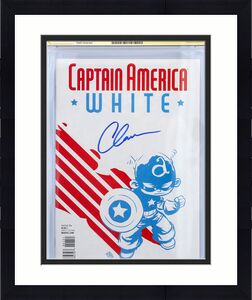 Chris Evans Captain America Autographed Captain America: White #1 Young Variant Cover Comic Book - CGC Graded 9.6