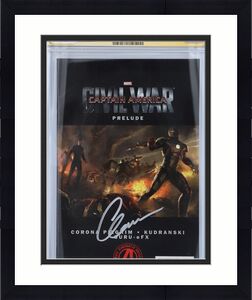 Chris Evans Captain America Autographed Marvels Captain America: Civil War Prelude #2 Comic Book - CGC Graded 9.4