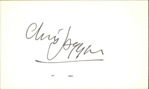 CHRIS JAGGER LIFEFORCE Signed 3"x5" Index Card