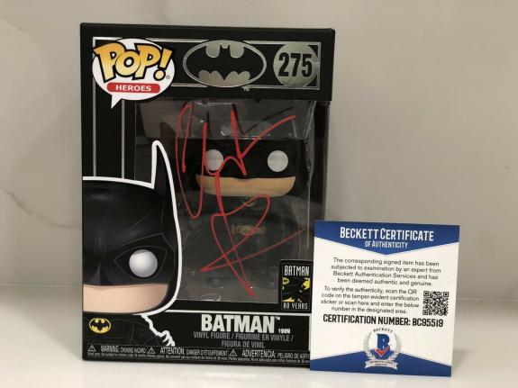 Christian Bale Hand Signed #275 Batman Funko Pop The Dark Knight Beckett Cert #5