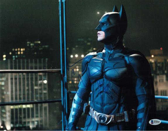 Christian Bale Signed 11x14 Photo Batman Dark Knight Beckett Bas Autograph J